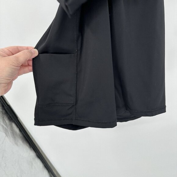 GILLY HICKS HOLLISTER activewear dress mini bike shorts racerback sporty black M - Picture 6 of 12